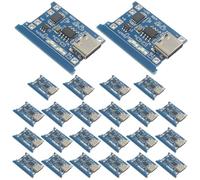 Murtenze TP4056 - Módulo cargador de batería de litio, 24 unidades, tipo C, USB 5 V, 1 A, placa de carga con funciones de protección duales