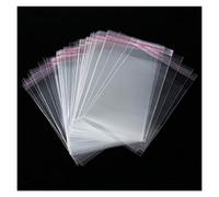 MURUI Dz 100pcs Ancho 11 cm Bolsas de Almacenamiento Clear Autoadhesivo Sello plástico resellable Bolsa de envasado Y1109 (Color : 100pcs, Gift Bag Size : 11x29cm)