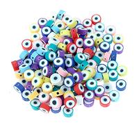 MURUI NTZ 100pcs 5 * 10 mm Clay Slice Devil'S Eyeur Eye Ojo DIY Beads Yc705