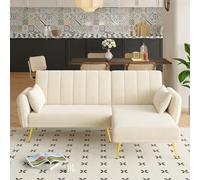 MURUL Conceptos básicos: sofá plegable, sofá en forma de L, sofá cama con vídeo, esquina adicional, sofá esquinero con función de dormir, adecuado para sala de estar, dormitorio, cine en casa