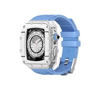 MURVE Correa de goma de fibra de carbono de lujo de 44 mm y 45 mm, para Apple Watch serie 9, 8, 7, SE, 6, 5, 4, accesorios de bricolaje, kit de correa de repuesto, 44mm, Ágata