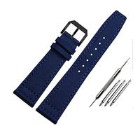 MURVE Correa de nailon para reloj IWC Portuguese Pilot Series de 20 mm, 21 mm, 22 mm, correa de lona negra, azul y verde, 20mm, Ágata
