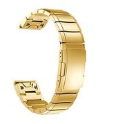 MURVE Correa de reloj de acero inoxidable de liberación rápida para Garmin Fenix 7 7X 7S 6 6X 6S Pro 5X 5 5S 3HR S60 de 26 22 mm, For Fenix 6X 5X Plus, Ágata