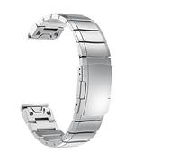 MURVE Correa de reloj de acero inoxidable de liberación rápida para Garmin Fenix 7 7X 7S 6 6X 6S Pro 5X 5 5S 3HR S60 de 26 22 mm, For Fenix 3 HR Mk1, Ágata