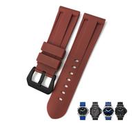 MURVE Correa de reloj de goma de 22 mm, 24 mm y 26 mm, para sumergible correa deportiva impermeable y colorida de camuflaje, 26mm, Ágata