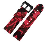 MURVE Correa de reloj de silicona para PAM111 386 441 Series correas de pulsera de 20 mm, 22 mm, 24 mm, 26 mm, impermeable, deportiva, camuflaje, 20mm, Ágata