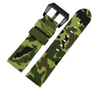 MURVE Correa de reloj de silicona para PAM111 386 441 Series correas de pulsera de 20 mm, 22 mm, 24 mm, 26 mm, impermeable, deportiva, camuflaje, 22mm, Ágata