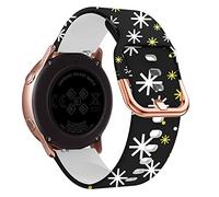 MURVE Correa de silicona para reloj Garmin 245 con hebilla de oro rosa para Forerunner 245M/645/Vivoactive 3/Venu/Venu sq/Move Luxe, For Move Luxe, Ágata