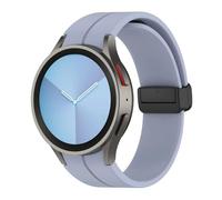 MURVE Correa de silicona para Samsung Watch 4/5/6 40 44 mm 5 Pro 45 mm Banda magnética Galaxy Galaxy Watch 4/6Classic 42 43 mm 46 47 mm Watchands(Light blue,Watch 4 5 40mm 44mm)