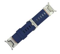 MURVE Correa de silicona suave para Samsung Galaxy Watch Ultra, correas de reloj deportivas de 47mm para Galaxy Ultra, pulsera con extremo curvado sin huecos(Silver blue)