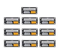 MURVE Fuente de alimentación dual PSU sincronizador de bloque de PC ADD2PSU ATX de 24 pines a 4 pines Molex conector elevador minero adaptador de minería (10 piezas negras de 4 pines)