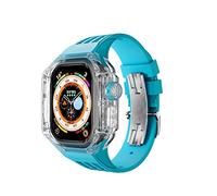 MURVE Kit de modificación de correa deportiva de lujo transparente para reloj Apple Watch Ultra 8 de 49 mm, accesorios de repuesto para reloj, 49mm, Ágata
