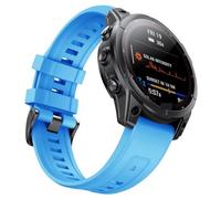 MURVE Para Fenix 7S Band 20 mm Fenix 7S / 6S / 5S Correa de reloj Fenix 5S Plus Pulsera de silicona Fenix 6S Pro Sports Smartwatch Band (negro + blanco)(Sky-Blue)