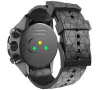 MURVE Para Suunto 9 Spartan/Suunto 9 Titanium Band, correa de repuesto de silicona suave para Suunto 9 Smart Watch GPS/Suunto Spartan Sport Wrist HR/Suunto 9 Titanium(Black)