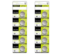 MURYE 10/5 unidades CR2477 - Pilas de monedas con diseño a prueba de fugas, potencia estable de 3 V para dispositivos domésticos, controles remotos a prueba de fugas