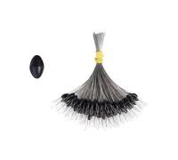 MURYE 300 piezas de silicona para pesca, tapones de repuesto para flotador de plomos, topes ovalados/cilíndricos, accesorios para frijoles espaciales