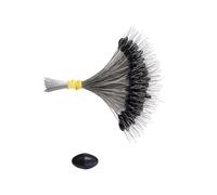 MURYE 300 piezas de silicona para pesca, tapones de repuesto para flotador de plomos, topes ovalados/cilíndricos, accesorios para frijoles espaciales