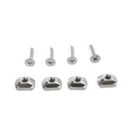 MURYE 4 tornillos de repuesto para tabla de surf, tuerca en T de montaje de 8 mm/6 mm, tuerca en T y tabla de surf duradera