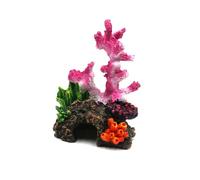 MURYE Adorno de arrecife de corales de resina, accesorio de paisaje para una hermosa decoración segura bajo el agua, refugio de peces, cueva
