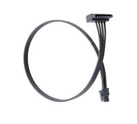 MURYE Cable adaptador de corriente de extensión macho de 15 pines a 4 pines/6 pines hembra, convertidor de 15P a 4P/6P para accesorios de escritorio de PC, convertidor de corriente interno