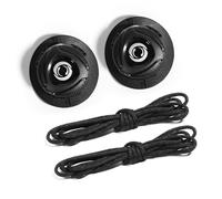 MURYE Cordones automáticos ajustables para adultos y niños, sin atar, cordones para zapatos, cordones de estiramiento rápido, hebillas automáticas, Cordones negros, talla S, Talla única