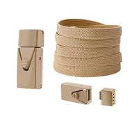 MURYE Cordones elásticos ajustables para zapatos con hebillas de 8 mm x 100 cm, cordones para zapatos deportivos para niños y adultos, cordones de gimnasio con liberación rápida, Khaki, Talla única