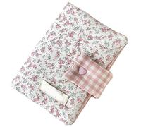 MURYE Cuaderno con patrones florales para papelería, blocs de notas con estampado estético, diario, diario, diario, impresión, papelería estética