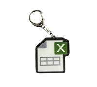 MURYE Elegante llavero acrílico para coche, accesorio artístico ligero para profesionales, viajes y uso diario, llavero creativo para coche, colgante artístico, a, M