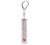 MURYE Elegante llavero acrílico para coche, accesorio artístico ligero para profesionales, viajes y uso diario, llavero creativo para coche, colgante artístico, D, M
