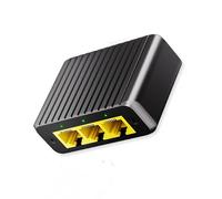 MURYE Extensión Ethernet de 4 entradas con carcasa de metal, transferencia de datos de alta velocidad de 1000 Mbps para oficinas en casa y dormitorio, dispositivo de red de pequeñas empresas