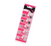 MURYE Juego de 10 pilas de botón alcalinas AG12 LR43 AG12 LR43 de 3 V para relojes, calculadoras, electrónica portátil