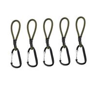 MURYE Paquete de 5 cuerdas elásticas multicolor con gancho, cuerda elástica, accesorio de camping, cuerda de látex duradera