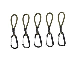MURYE Paquete de 5 cuerdas elásticas multicolor con gancho, cuerda elástica, accesorio de camping, cuerda de látex duradera