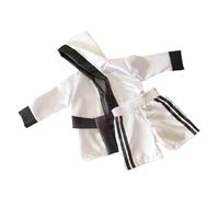 MURYE Traje de boxeo infantil de poliéster respetuoso con la piel, broches seguros para 100 días, atuendo de fotos para fiestas, accesorios de fotos de bebé, traje de boxeo