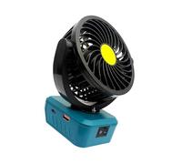 MURYE Ventilador de refrigeración de 18 V que ahorra espacio con puerto de carga USB tipo C para BL1815, BL1830, BL1840, BL1845, BL1860, ventilador plegable denso de múltiples dispositivos