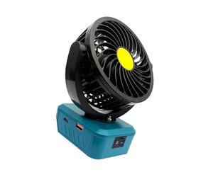 MURYE Ventilador de refrigeración de 18 V que ahorra espacio con puerto de carga USB tipo C para BL1815, BL1830, BL1840, BL1845, BL1860, ventilador plegable denso de múltiples dispositivos