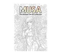 Musa Anime Cyberpunk & Steampunk Coloring Book for Teens and Adults: Gritty Sci-Fi Illustrations of Futuristic Muses, Distopian Cities, and Clockwork Mechanics for Manga Lovers