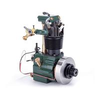 MUSA FV1A - Kit de modelo de motor de vapor que funciona, motor de gasolina vertical de un solo cilindro OHV de cuatro tiempos para modelos de avión de agua y barco atado, kit de educación científica