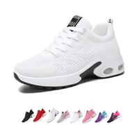 Musabela Orthopedic Shoes for Women, Rayootd Comfortable Orthotic Classic Shoes, Arch Support, Slip-On Air Cushion Running Sneakers for Gym Workout Sports(White,Numeric_37)