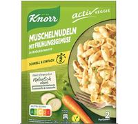 Muschelnudeln mit Frühlingsgemüse - Condimento Compatible con Knorr para una preparación rápida Sin Aditivos - Mezcla lista en un instante - 2 porciones - Compatible con Knorr 155g