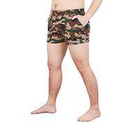 Muscle Alive Hombres Deportes Al Aire Libre Corriendo Pantalones Cortos Rutina Be Ejercicio Aptitud Fondo con Bolsillos Camuflaje M