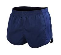 Muscle Alive Hombres Deportes Running 1" Élite División Corriendo Pantalones Cortos con Lado Malla Panel Rápido Seco Shorts Azul Oscuro L