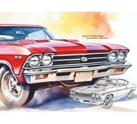 Muscle Car Christmas Magic: Powerful Rides for the Season (Pocket-Sized Coloring Books (6x9 Edition))