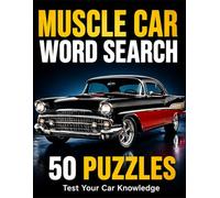 Muscle Car Word Search for Adults: Classic American Cars, V8 Engines & Automotive Terms | Easy-to-Medium Puzzles for Men, Seniors & Car Lovers