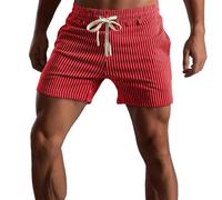 Muscle Cmdr Pantalones Cortos para Correr de 3 Pulgadas para Hombre, Pantalones Cortos para Entrenamiento de Gimnasia, Pantalones Cortos Deportivos de Algodón Rojo/M