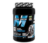 MUSCLE MASTER Iso Master Whey Protein Isolate 900g | Aislado de Suero con DigeZyme y Stevia | Sabor OREO | Recuperación Muscular