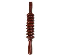 Muscle Roller Stick para atletas | de masaje de madera con mango antideslizante An-Ti | masajeador de 9 rodillos para moldear el cuerpo, aliviar el dolor muscular