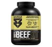 Muscle Shadow BEEF XT Proteína de Ternera Hidrolizada 1,8 kg Vanilla Ice Cream | HydroBeef™ Aislado de Carne | Sin Lactosa · Rápida Absorción · Con Probióticos LactoSpore®