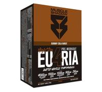 Muscle Shadow EU4RIA Gel Pre Entreno Gominola Cola 12x60g 250mg Cafeína | 4000mg Beta-Alanina, 1500mg Betaína, 1000mg Arginina Nitrato, 500mg Tirosina. Formato gel cómodo y práctico. Fuerza, running