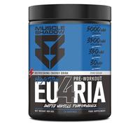 Muscle Shadow EU4RIA Pre-Workout Ultra Hardcore Refreshing Energy Drink 400 g | Pre Entreno Potente con 14 Ingredientes Activos | 5000 mg Citrulina · 3500 mg Beta Alanina · 3000 mg Creatina.